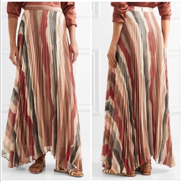 Alice + Olivia “Shannon” sunset landscape skirt 2 - Picture 4 of 7